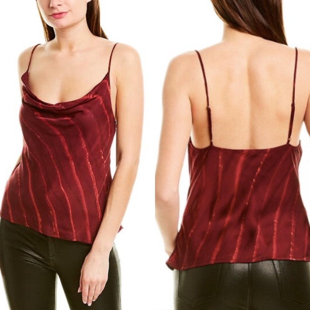 Blue Life Bella Red Cowl Neckline Cami Top Medium